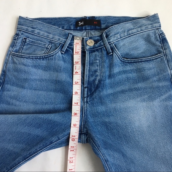 3x1 NYC Fringe Hem Buttonfly Mid rise Crop Jeans 25 - Picture 13 of 17